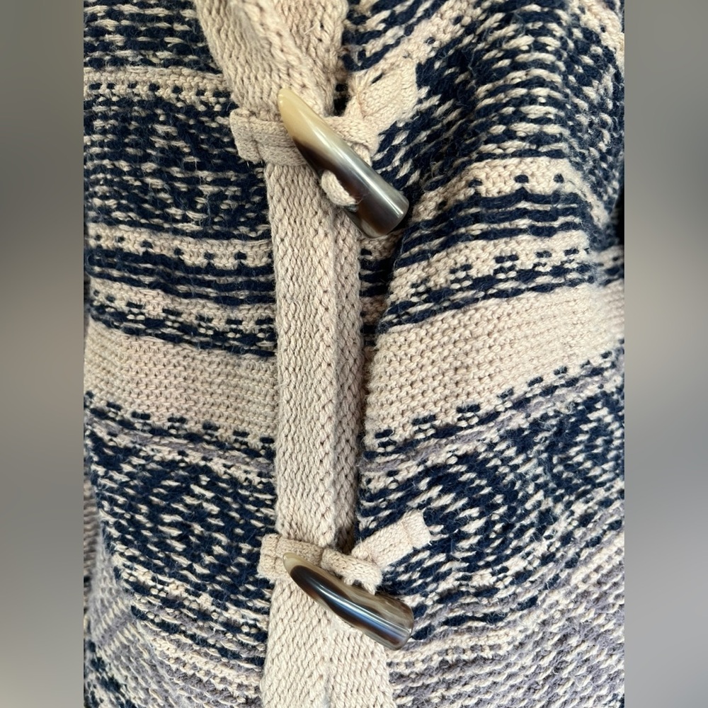RUBBISH Aztec Geometric Stripes Knit Cardigan Sweater Women’s L Funky Academic - Picture 2 of 10